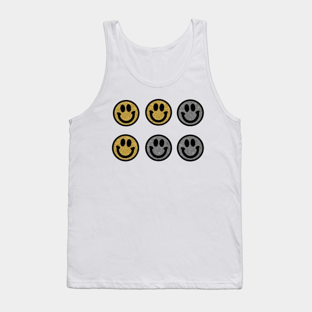 Glitter Happy Faces Sticker Pack Tank Top by lolsammy910